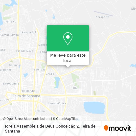 Igreja Assembleia de Deus Conceição 2 mapa