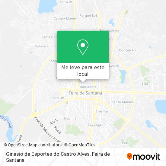 Ginasio de Esportes do Castro Alves mapa