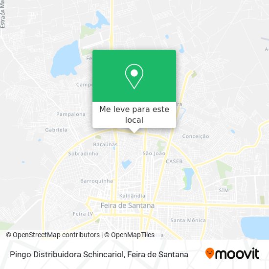 Pingo Distribuidora Schincariol mapa