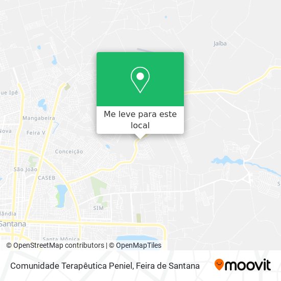 Comunidade Terapêutica Peniel mapa