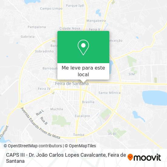 CAPS III - Dr. João Carlos Lopes Cavalcante mapa