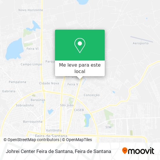 Johrei Center Feira de Santana mapa