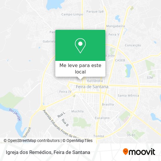 Igreja dos Remédios mapa