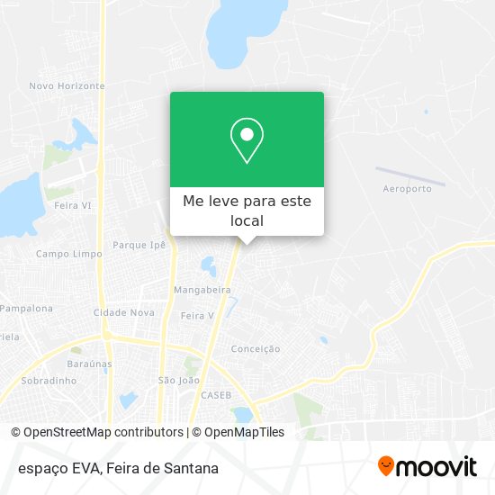 espaço EVA mapa