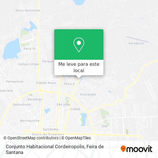 Conjunto Habitacional Cordeiropolis mapa