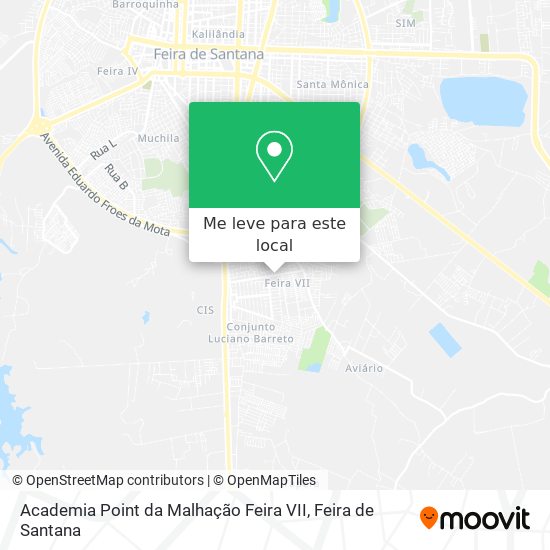 Academia Point da Malhação Feira VII mapa