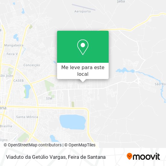 Viaduto da Getúlio Vargas mapa