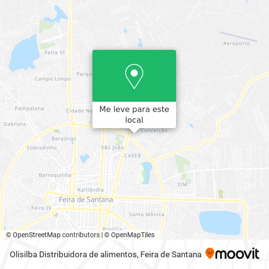 Olisilba Distribuidora de alimentos mapa