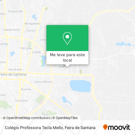 Colégio Professora Tecla Mello mapa