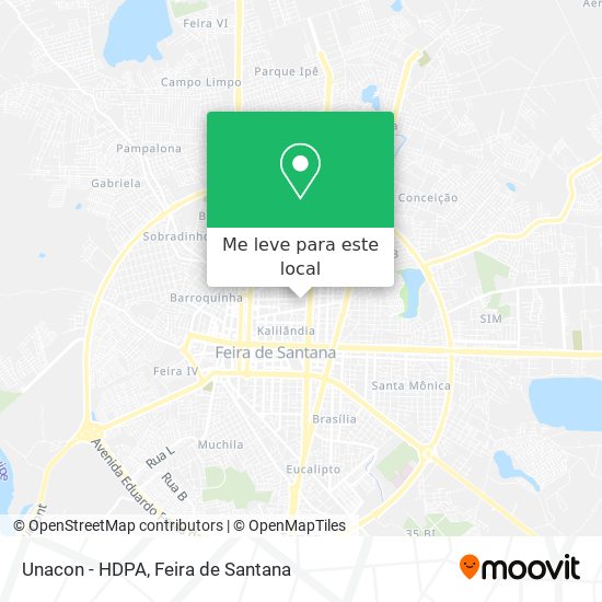 Unacon - HDPA mapa