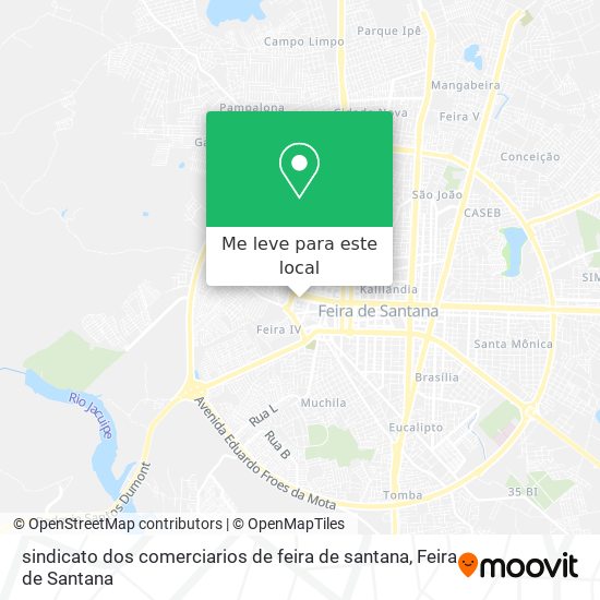 sindicato dos comerciarios de feira de santana mapa