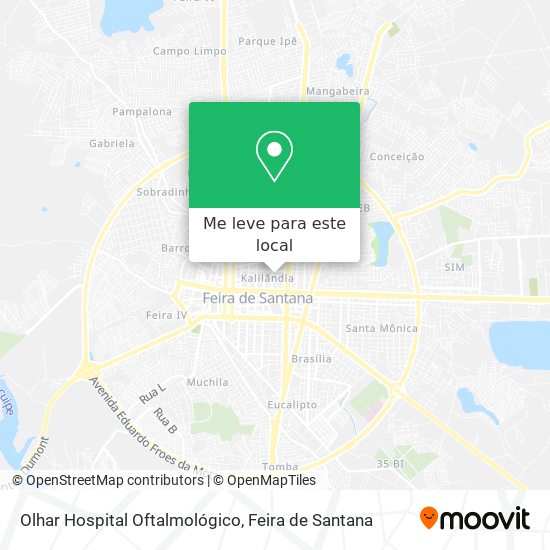 Olhar Hospital Oftalmológico mapa