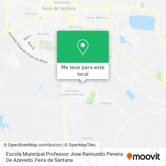 Escola Municipal Professor Jose Raimundo Pereira De Azevedo mapa