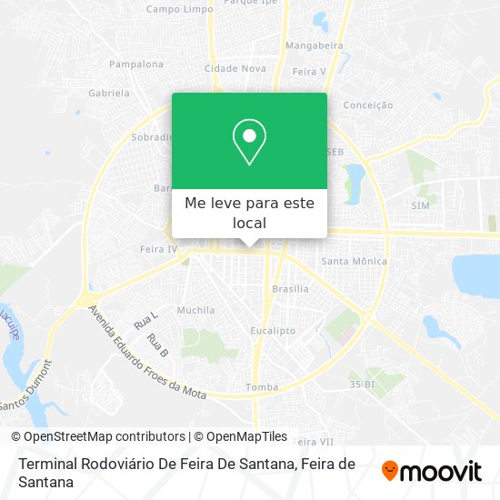 Terminal Rodoviário De Feira De Santana mapa