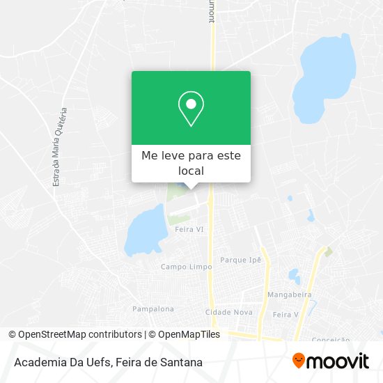 Academia Da Uefs mapa