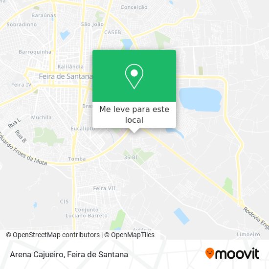 Arena Cajueiro mapa
