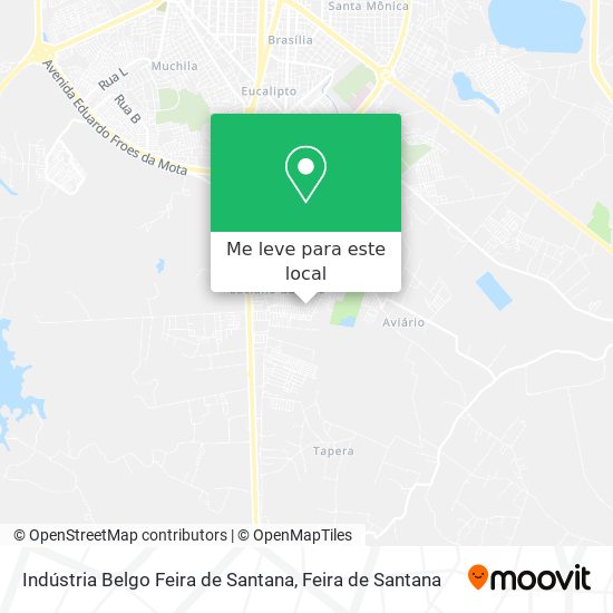 Indústria Belgo Feira de Santana mapa
