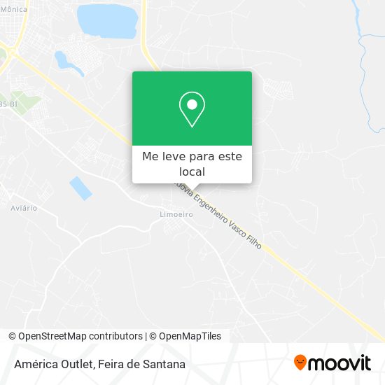 América Outlet mapa