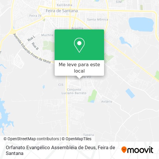 Orfanato Evangélico Assembléia de Deus mapa