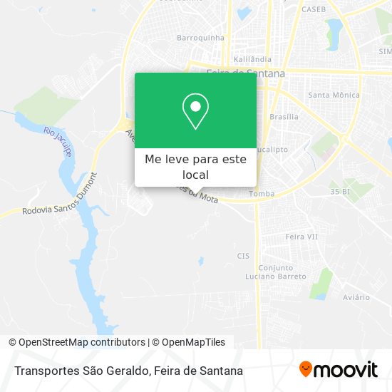 Transportes São Geraldo mapa