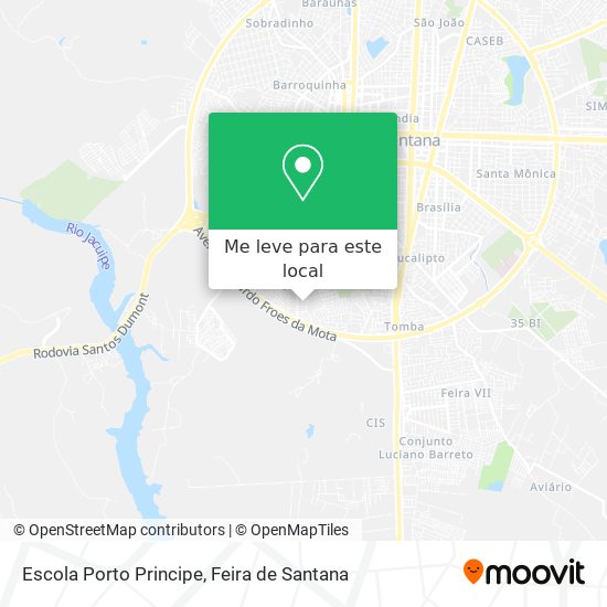 Escola Porto Principe mapa