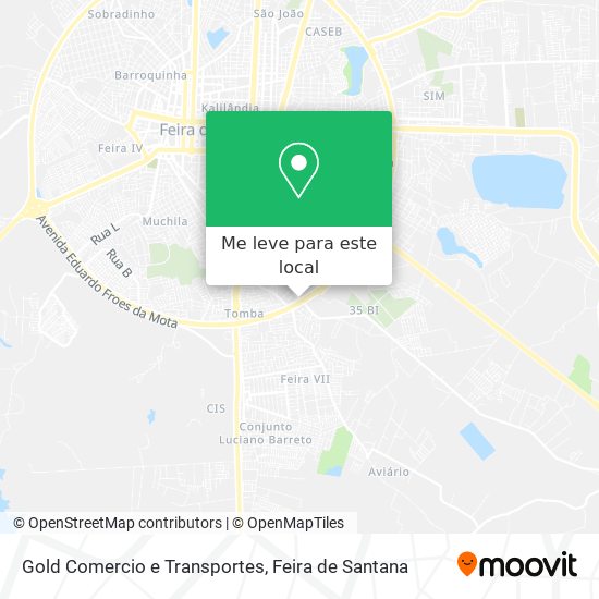 Gold Comercio e Transportes mapa