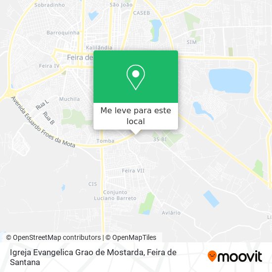 Igreja Evangelica Grao de Mostarda mapa