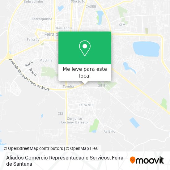 Aliados Comercio Representacao e Servicos mapa
