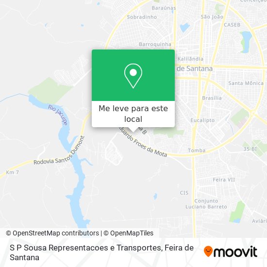 S P Sousa Representacoes e Transportes mapa