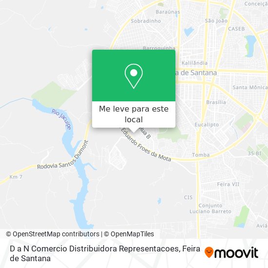 D a N Comercio Distribuidora Representacoes mapa