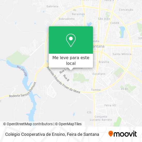 Colégio Cooperativa de Ensino mapa