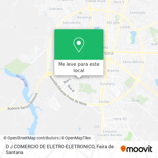 D J COMERCIO DE ELETRO-ELETRONICO mapa