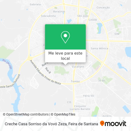 Creche Casa Sorriso da Vovó Zeza mapa