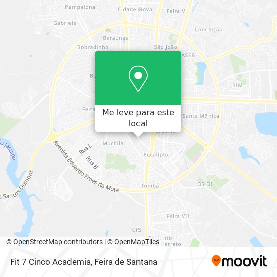 Fit 7 Cinco Academia mapa