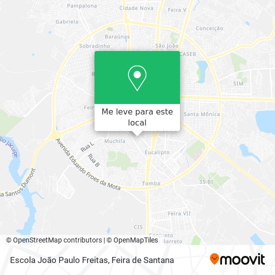 Escola João Paulo Freitas mapa