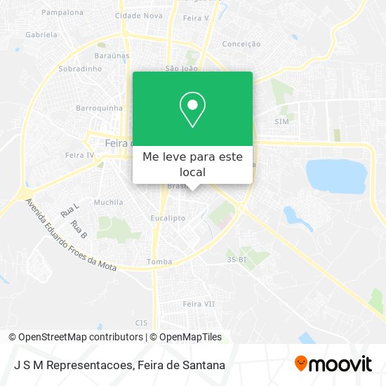 J S M Representacoes mapa