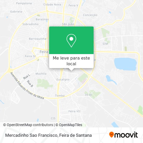 Mercadinho Sao Francisco mapa