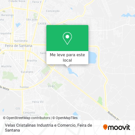 Velas Cristalinas Industria e Comercio mapa