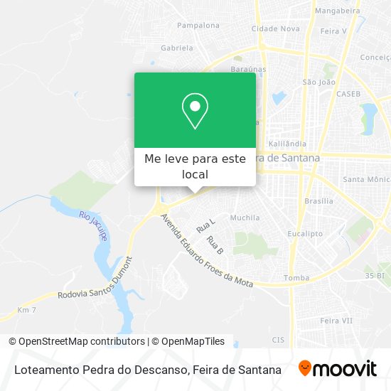 Loteamento Pedra do Descanso mapa
