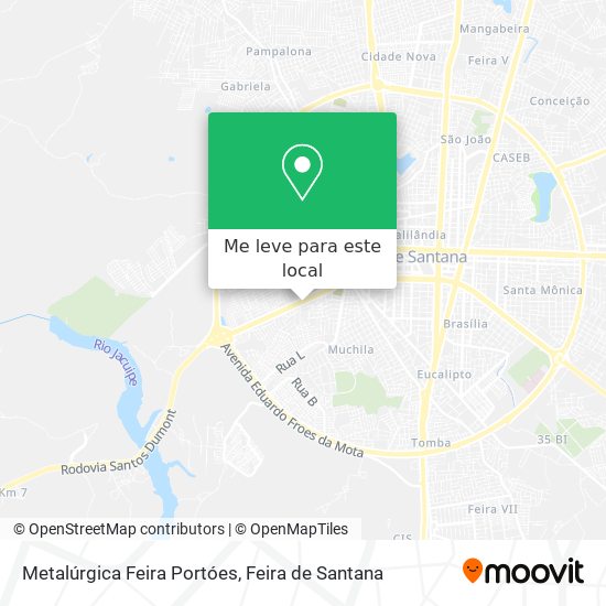 Metalúrgica Feira Portóes mapa