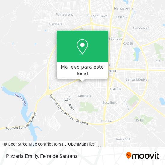 Pizzaria Emilly mapa