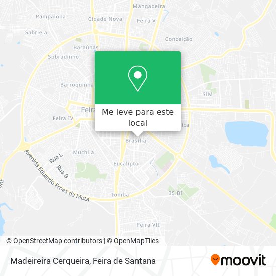 Madeireira Cerqueira mapa