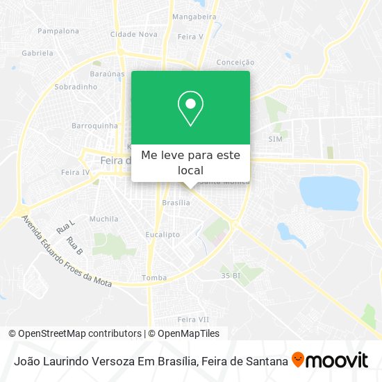 João Laurindo Versoza Em Brasília mapa