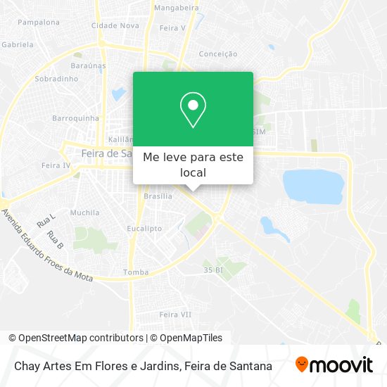 Chay Artes Em Flores e Jardins mapa