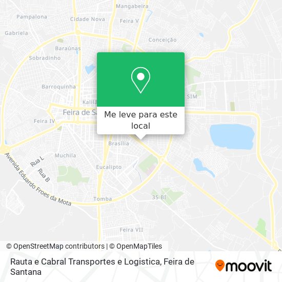 Rauta e Cabral Transportes e Logistica mapa