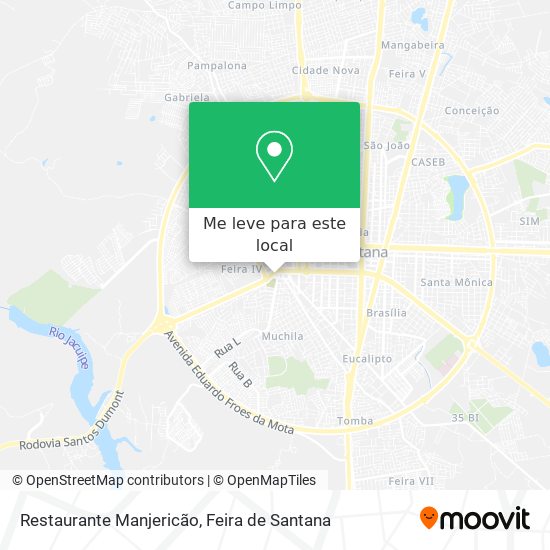 Restaurante Manjericão mapa