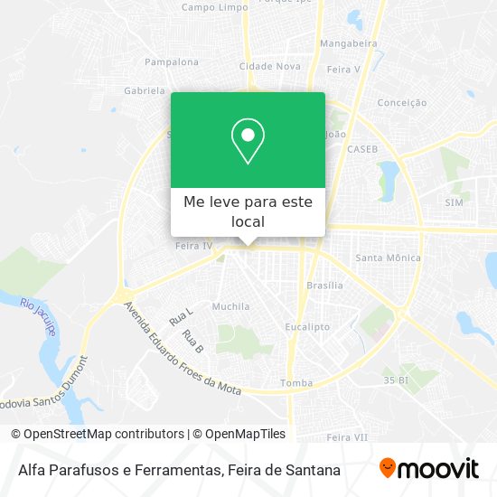 Alfa Parafusos e Ferramentas mapa