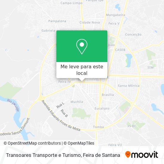 Transoares Transporte e Turismo mapa