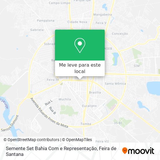 Semente Set Bahia Com e Representação mapa