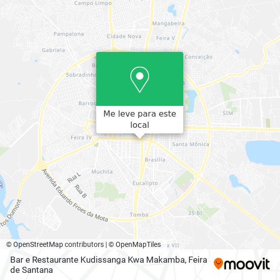 Bar e Restaurante Kudissanga Kwa Makamba mapa
